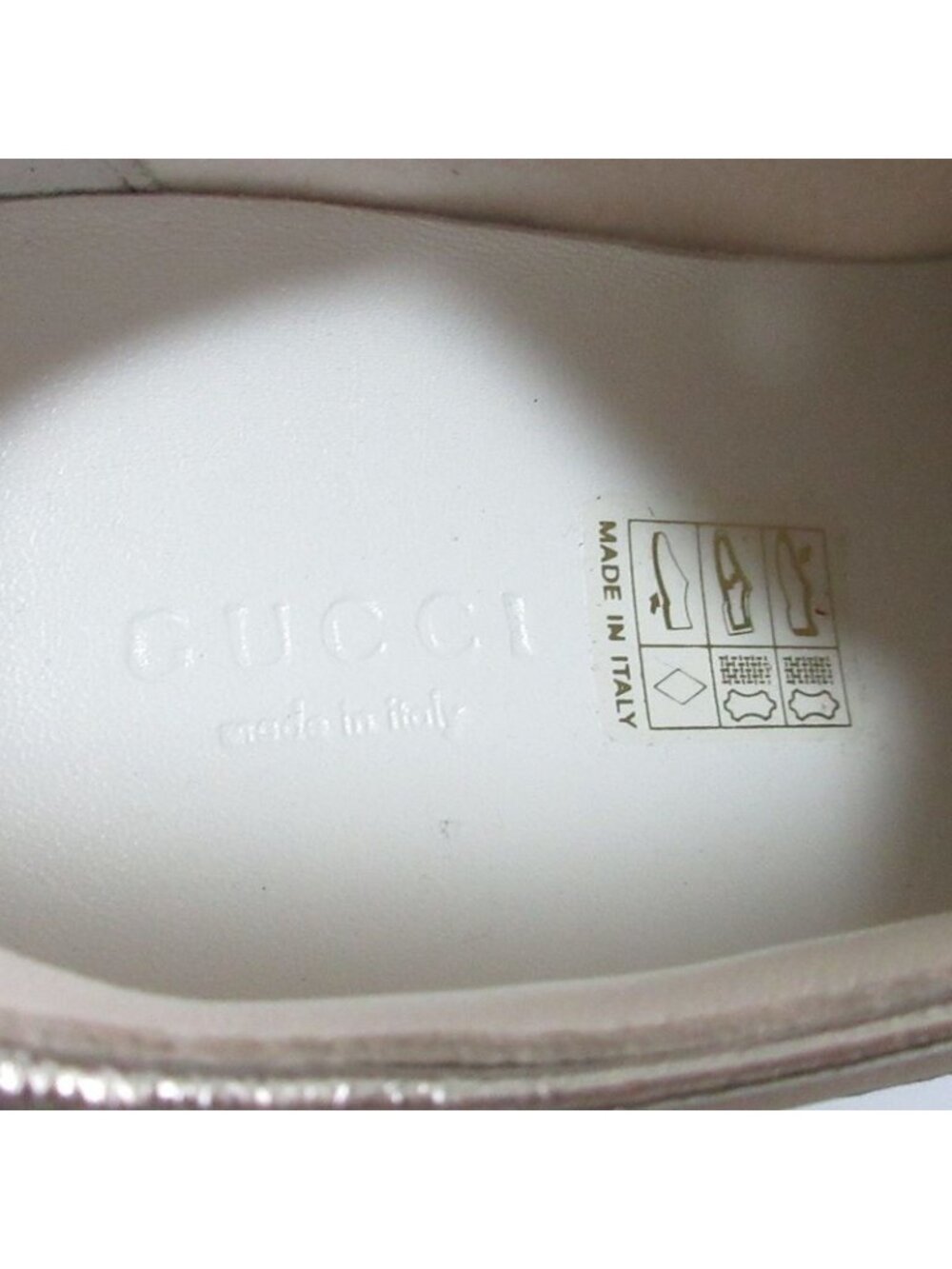Gucci Side Logo Sneakers 35 White Red - Picture 5 of 16